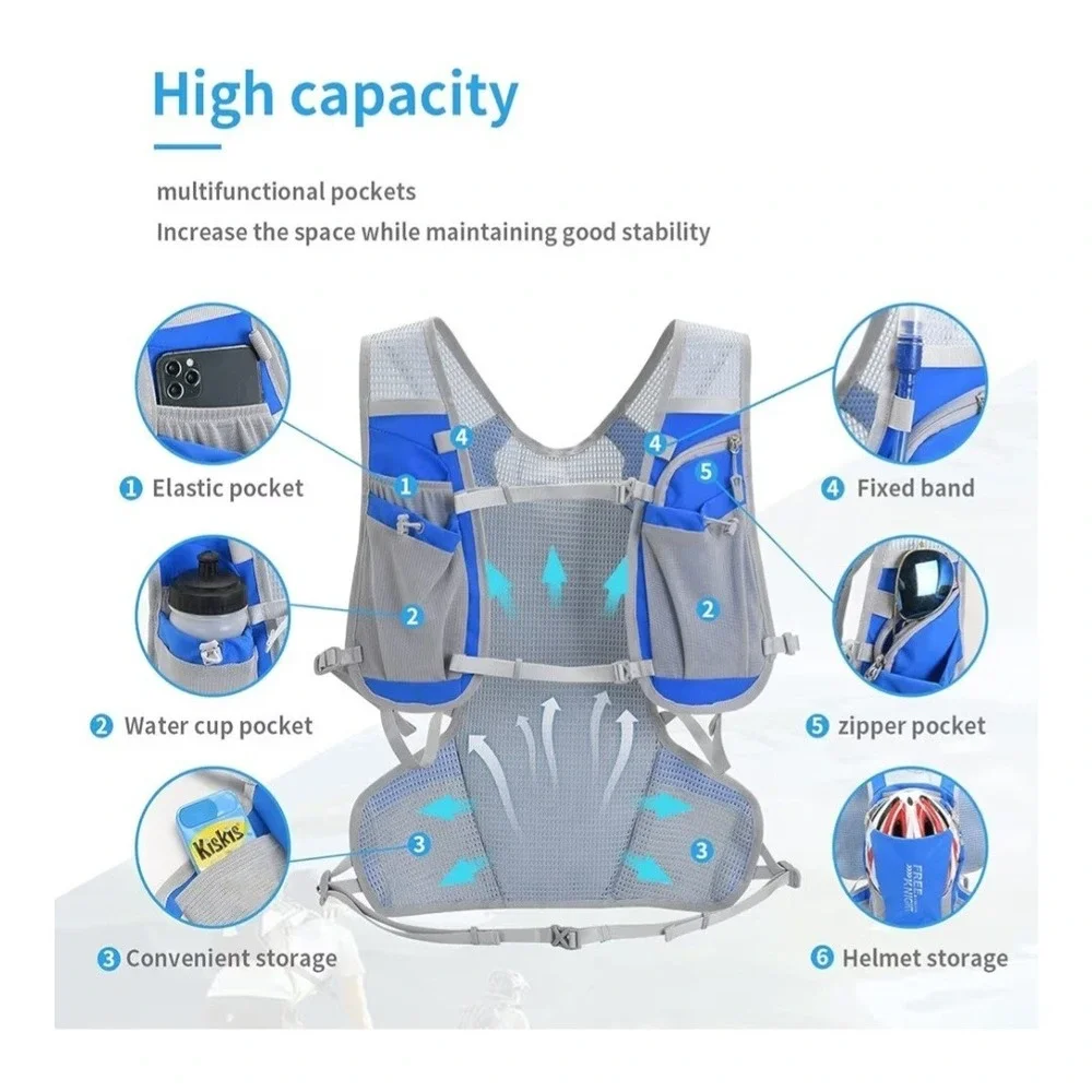 2L‎ Water Bladder Bag Hydration Backpack Pack Hiking Camping Cycling Outdoor NEW